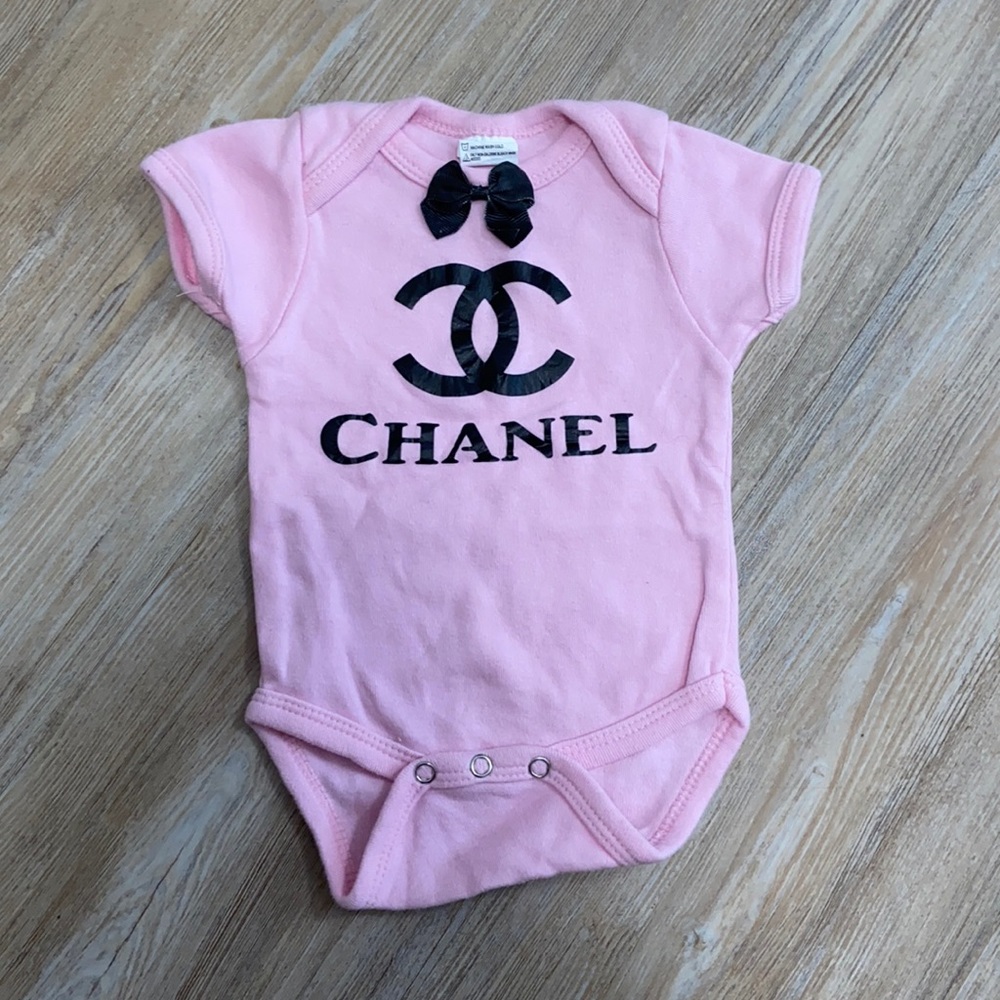 Chanel Onesie 0-3 month girl